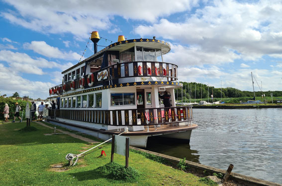 Dickinsons Coach Travel Holidays and  Day Trips - Norfolk Broads - Mississippi Paddle Boat
